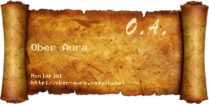 Ober Aura névjegykártya